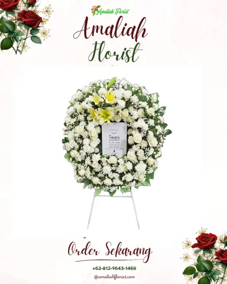 Krans Bunga Duka Paal Dua